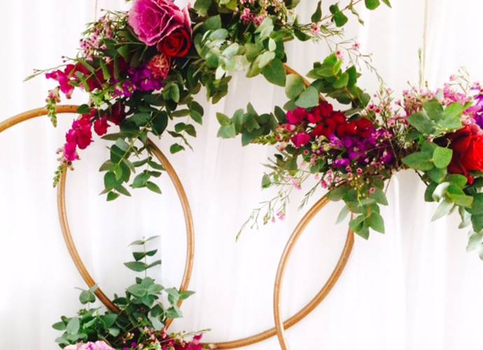 Mobile Flower Decoration