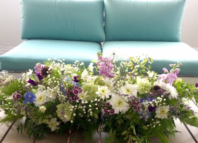 Mobile Flower Decoration